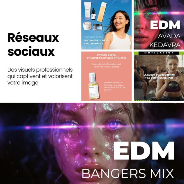 Service Création de contenus réseaux sociaux - EcomForge Service Création de contenus réseaux sociaux - EcomForge